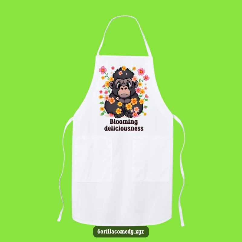 Funny Gorilla Flower Shower Apron: Cook with Surprise in this Hilarious Kitchen Gear