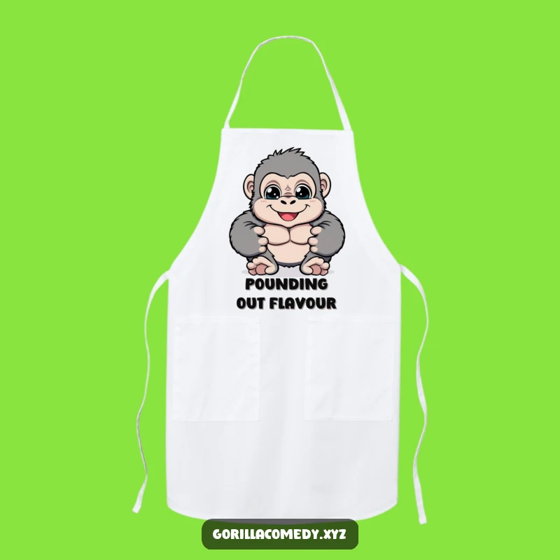 Funny Cheerful Gorilla Apron: Playful Kitchen Primate Gift