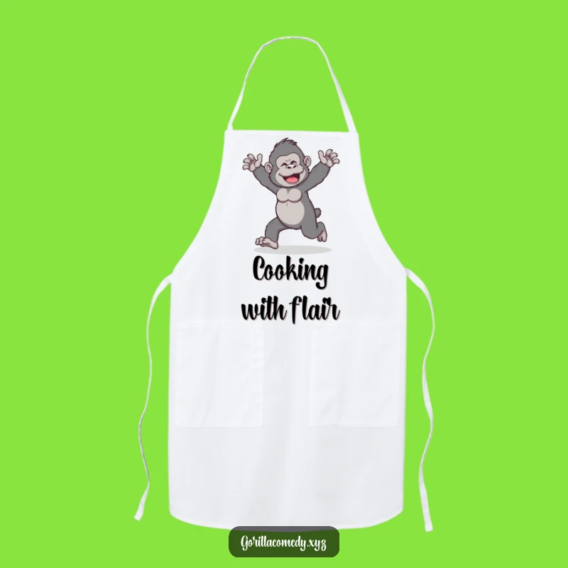 Funny Gorilla Chef Apron: Cook with Wobbles and Hilarious Style