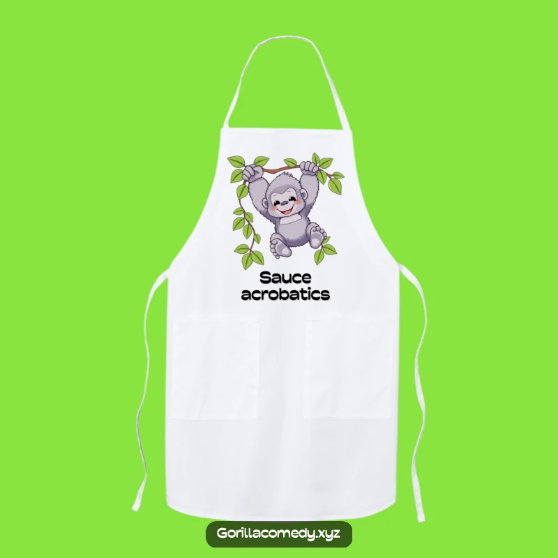 Funny Swinging Gorilla Apron: Cook with Joyful Ape Energy