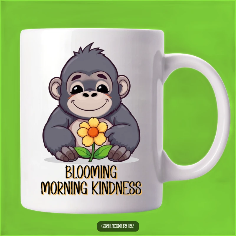 Funny Gorilla Flower Mug: A Sweet Funny Gift for Gentle Souls!