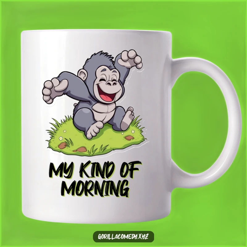 Funny Gorilla Hill Mug: Tumble into Fun, a Hilarious Gift!