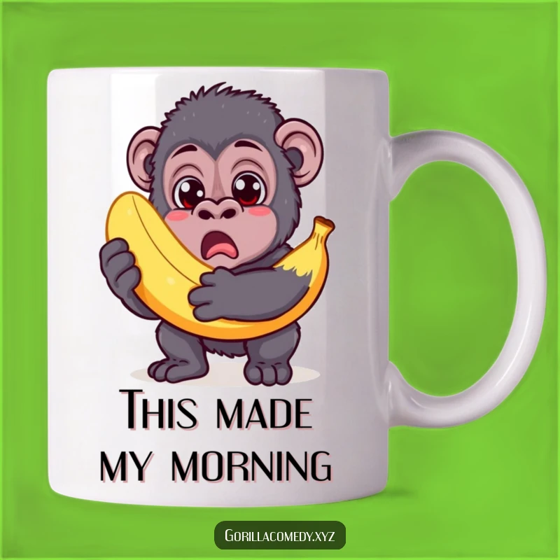 Funny Surprised Gorilla Mug: Banana Shock and a Perfect Hilarious Gift