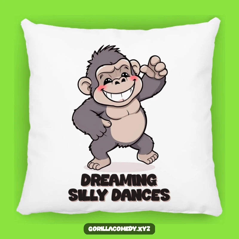 Funny Dancing Gorilla Pillow: Comfy Grin for Playful Rest