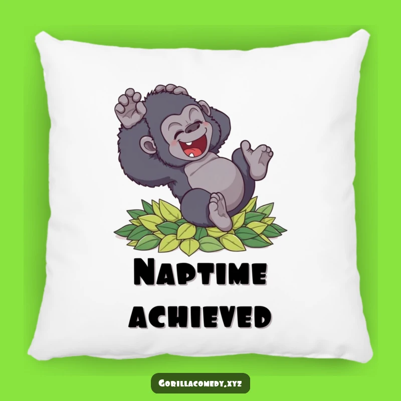Funny Clumsy Gorilla Pillow: Cozy Delightful Tumble Decor Gift