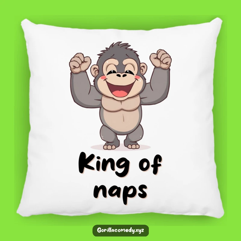 Funny Gorilla Pillow - Cozy Comfort with a Powerful Smile, Perfect Gift!