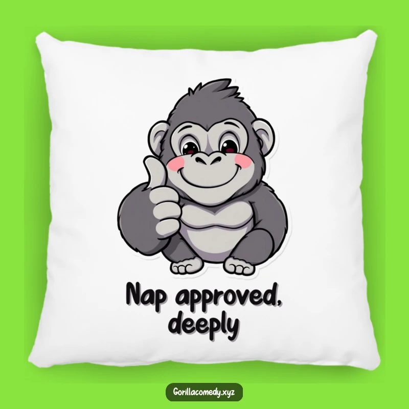 Funny Gorilla Thumbs Up Pillow: Snuggle Up with This Hilarious Gift!