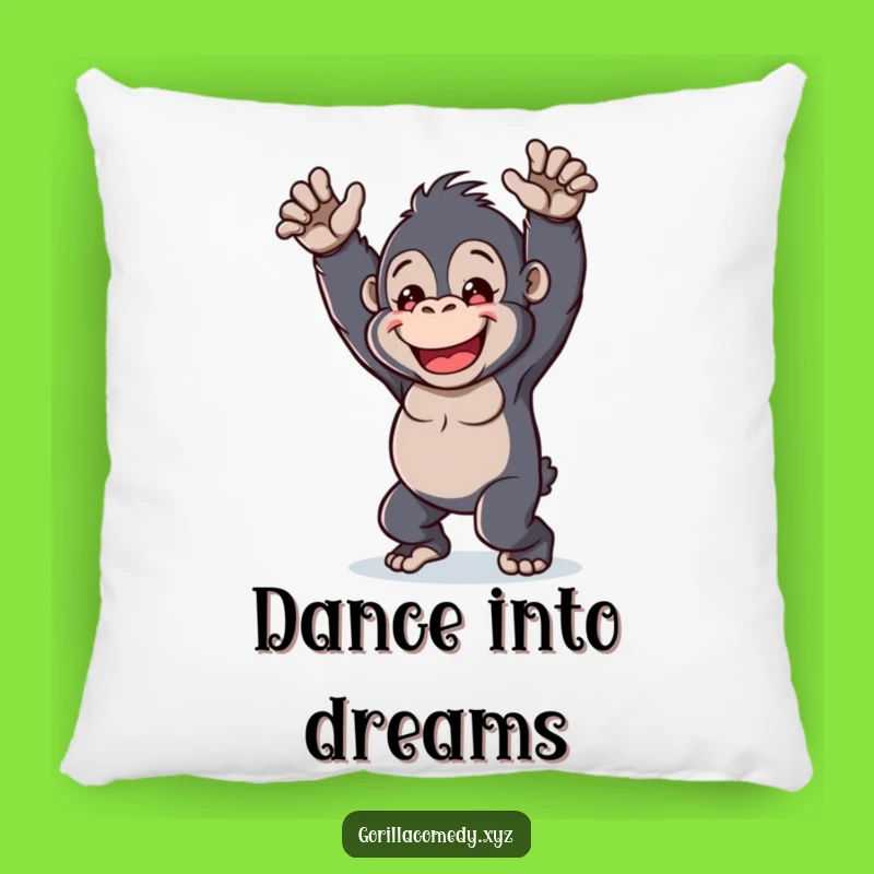Funny Kawaii Gorilla Dance Pillow - Cozy & Cheerful Cushion for Playful Decor