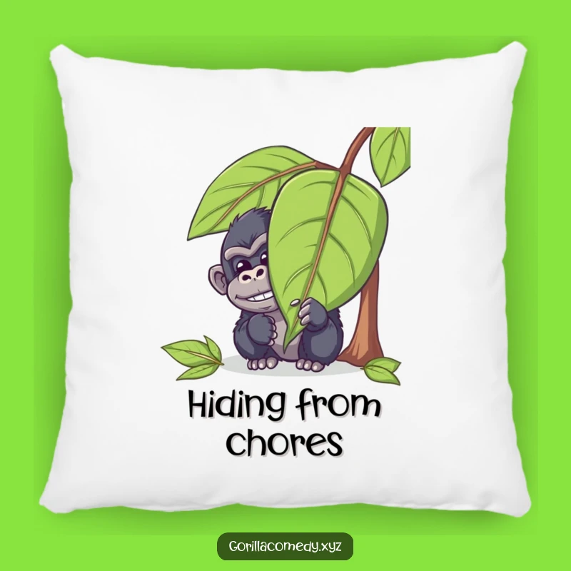 Funny Peeking Gorilla Pillow: Cozy Ape Mischief & Comfort