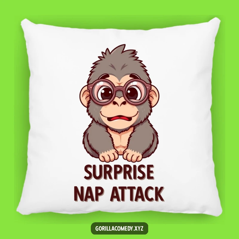 Funny Gorilla Glasses Pillow: Snuggle with This Hilarious Surprise Character