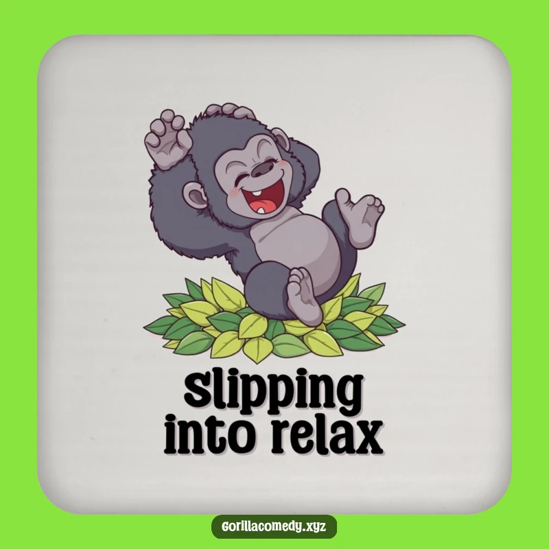 Funny Gorilla Coaster: Clumsy Primate Protection Gift
