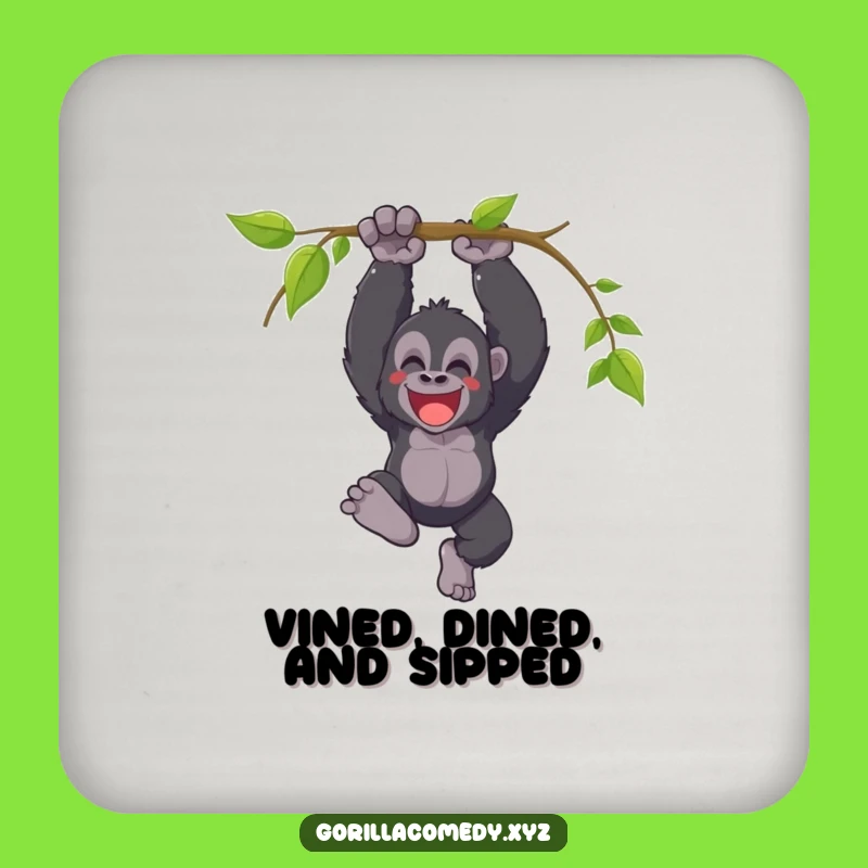 Funny Gorilla Coasters: Celebrate with Triumphant Jungle Charm
