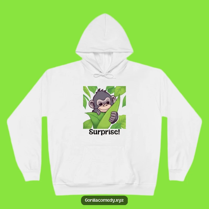 Cozy Funny Gorilla Hoodie: Stay Warm and Playful with This Mischievous Jungle Design