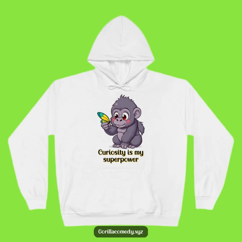 Funny Gorilla Butterfly Hoodie: Cozy Up with This Whimsical Funny Gift!