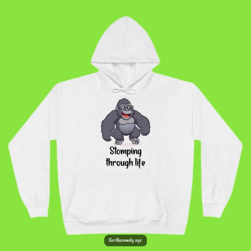 Funny Gorilla Happy Feet Hoodie: Stay Warm and Comfy with Hilarious Footwear Fun