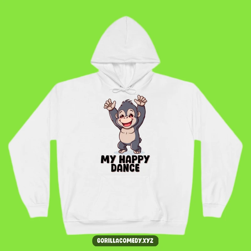 Funny Kawaii Gorilla Dance Hoodie - Cozy & Cheerful Gift for Dance Enthusiasts