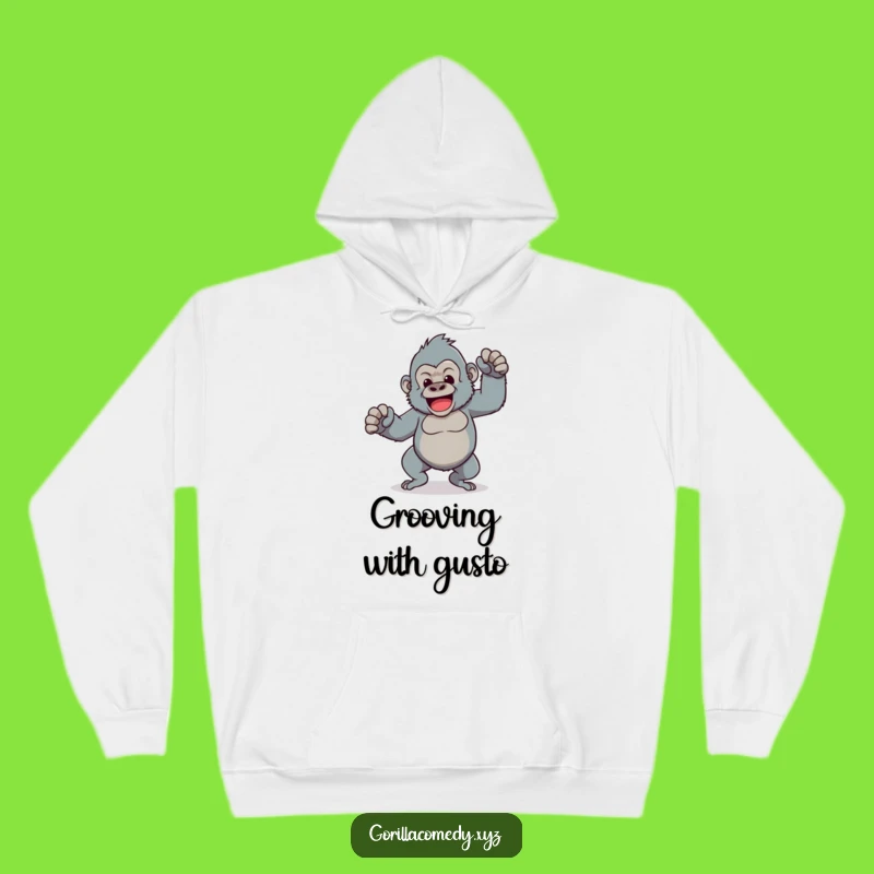 Funny Kawaii Gorilla Hoodie: Cozy Up with a Comical Dancer!