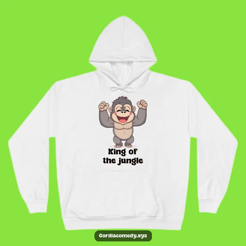 Cozy Funny Gorilla Hoodie - Embrace Your Strength with Joy, Perfect Gift!