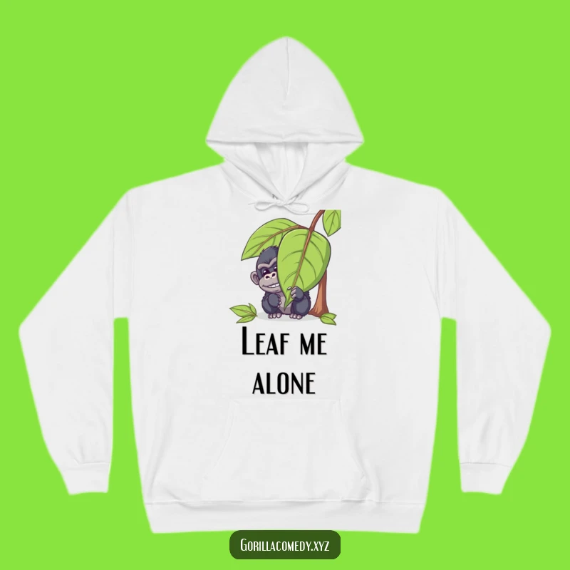 Funny Peeking Gorilla Hoodie: Cozy Ape Mischief