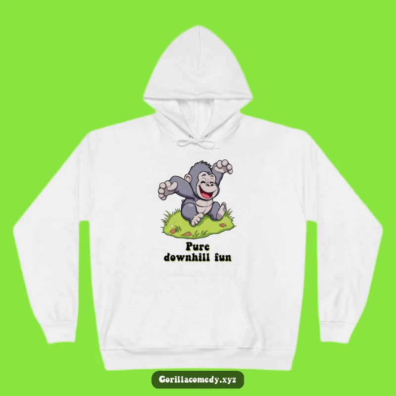Cozy Funny Gorilla Hoodie: Roll into Comfort, Your Perfect Gift!