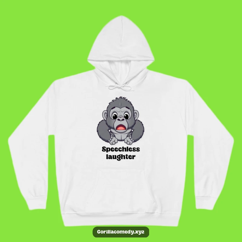 Funny Surprised Gorilla Hoodie - Cozy Up with a Hilarious Expression