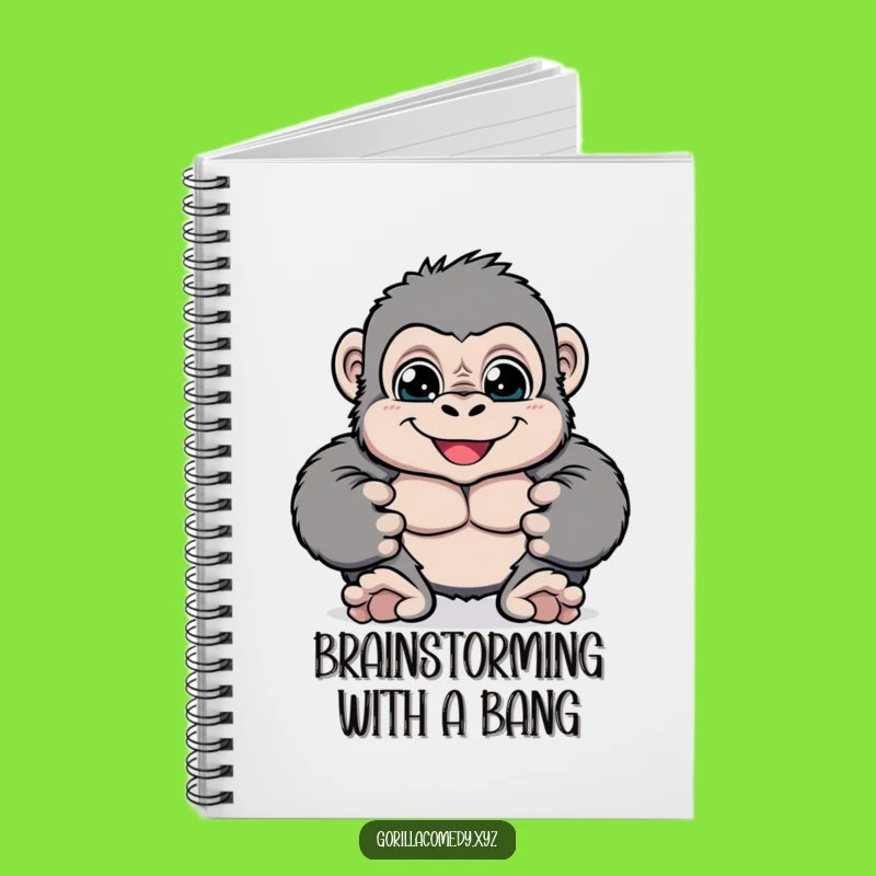 Funny Cheerful Gorilla Notebook: Journal Your Playful Thoughts Gift