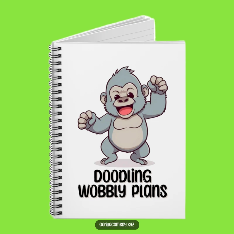 Funny Kawaii Gorilla Notebook: Jot Down Your Dance Moves!