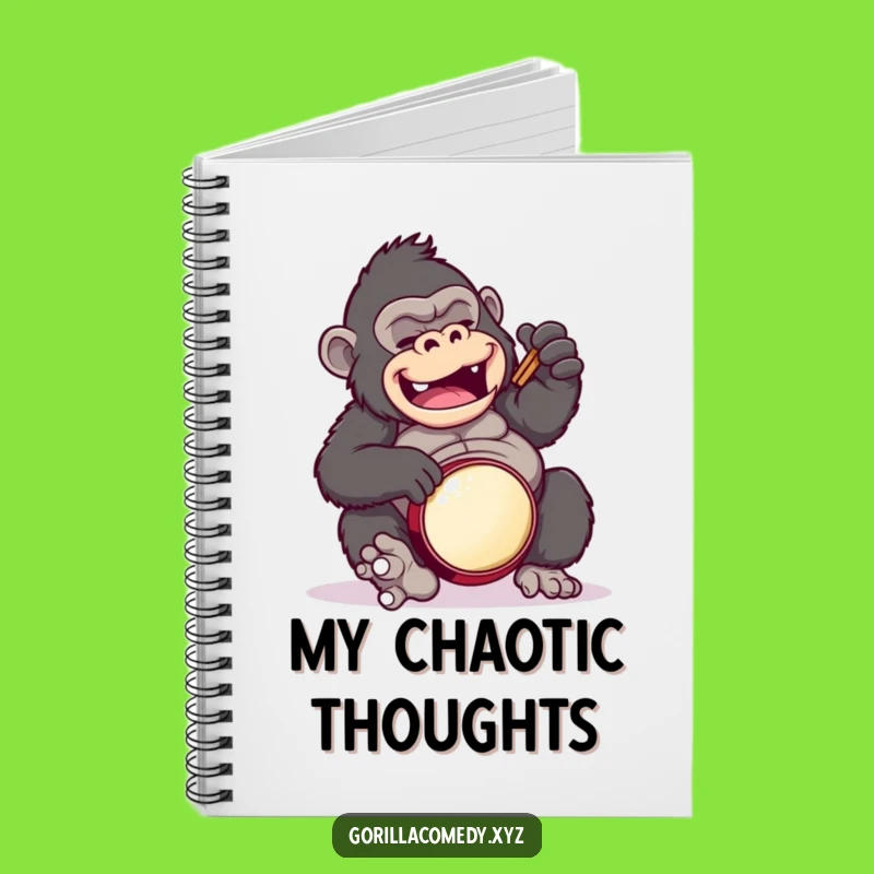 Funny Gorilla Drummer Notebook: Jot Down Your Rhythmic Ideas