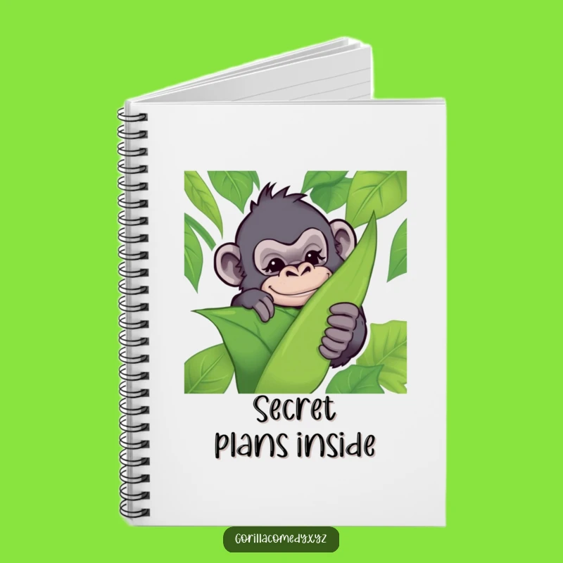 Funny Gorilla Wink Notebook: Jot Down Secrets with a Mischievous Jungle Cover