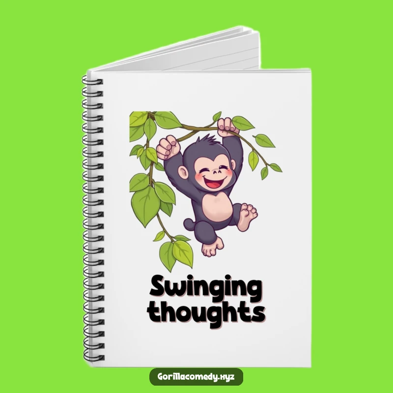 Funny Kawaii Gorilla Vine Notebook - Journal Your Adventures with this Joyful Book