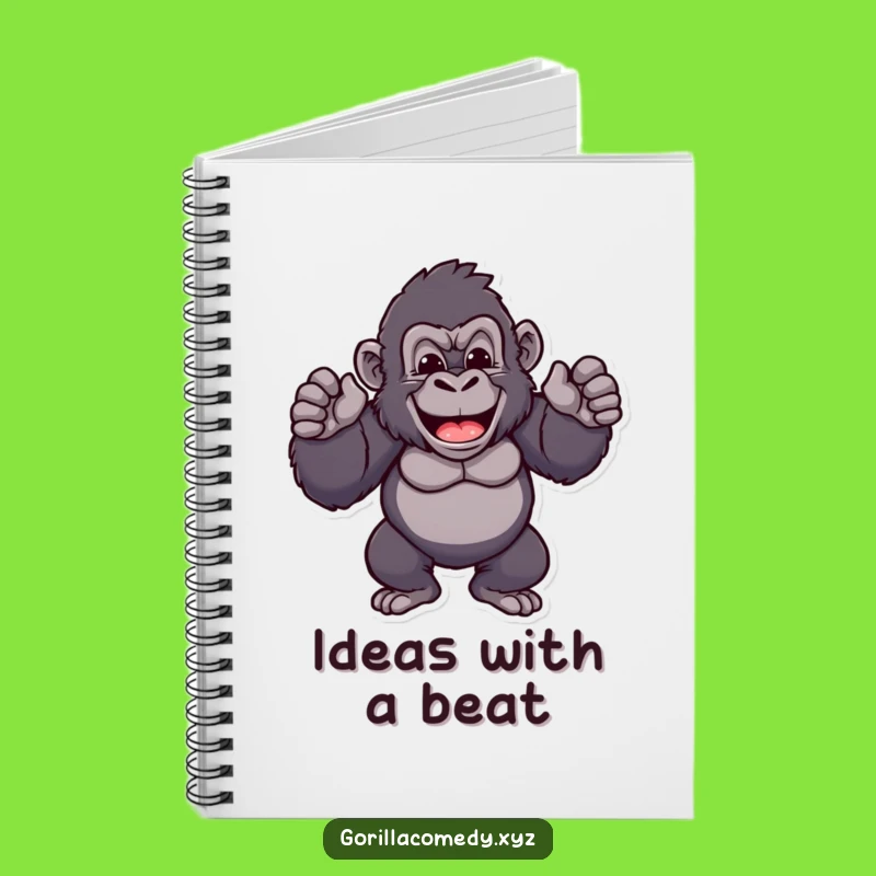 Funny Proud Gorilla Chest Beat Notebook: Jot Down Triumphs