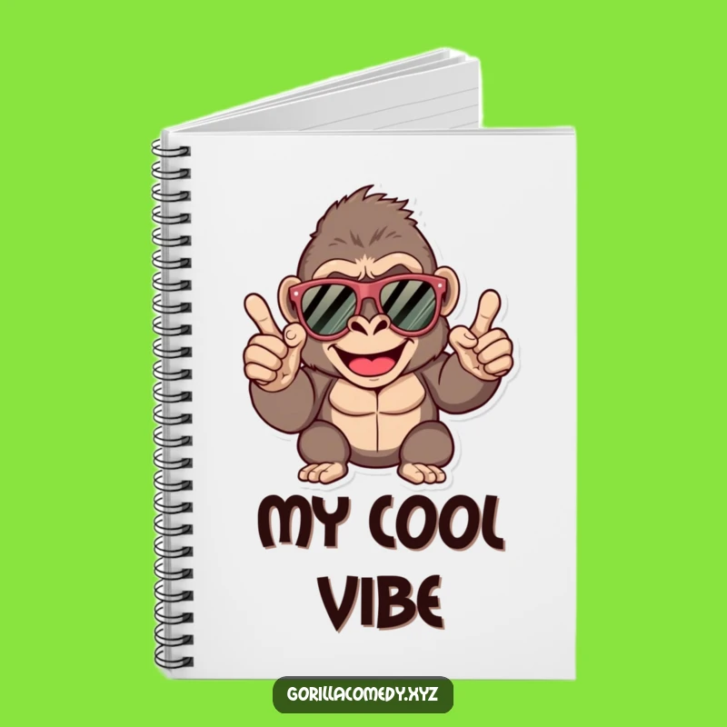 Funny Cool Gorilla Sunglasses Notebook - Snap Your Ideas Down!