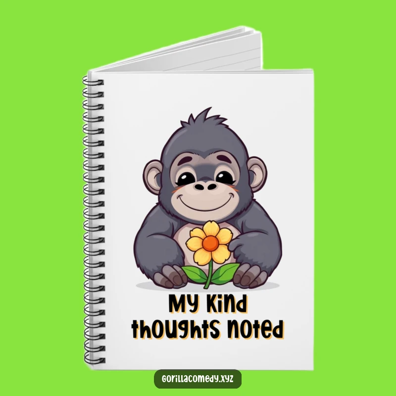 Funny Gorilla Flower Notebook: Jot Down Ideas with This Hilarious Gift!