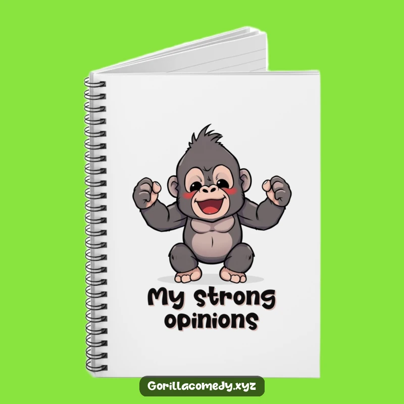 Funny Kawaii Gorilla Notebook: Jot Down Your Strengths