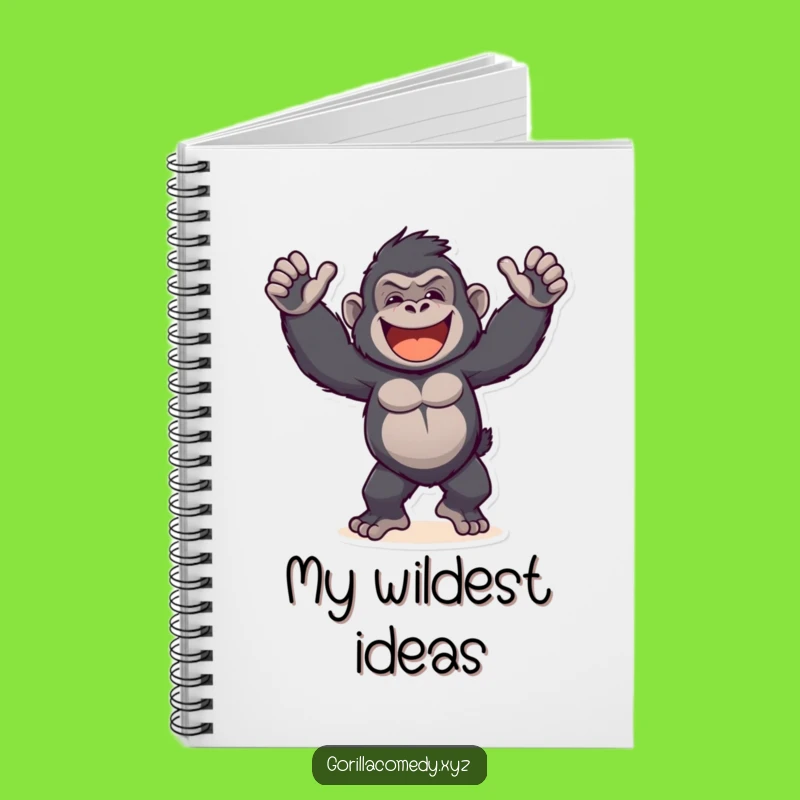 Funny Gorilla Notebook: Primate Dance Journal for Creative Ideas