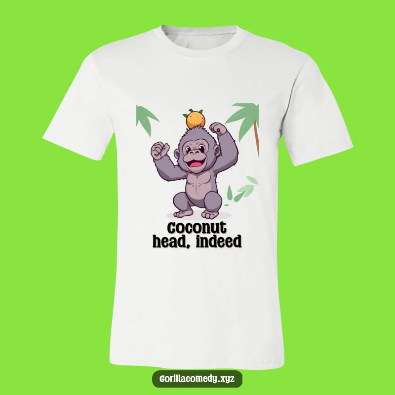 Funny Gorilla T-Shirt: Coconut Balance Tee, Silly Ape Gift