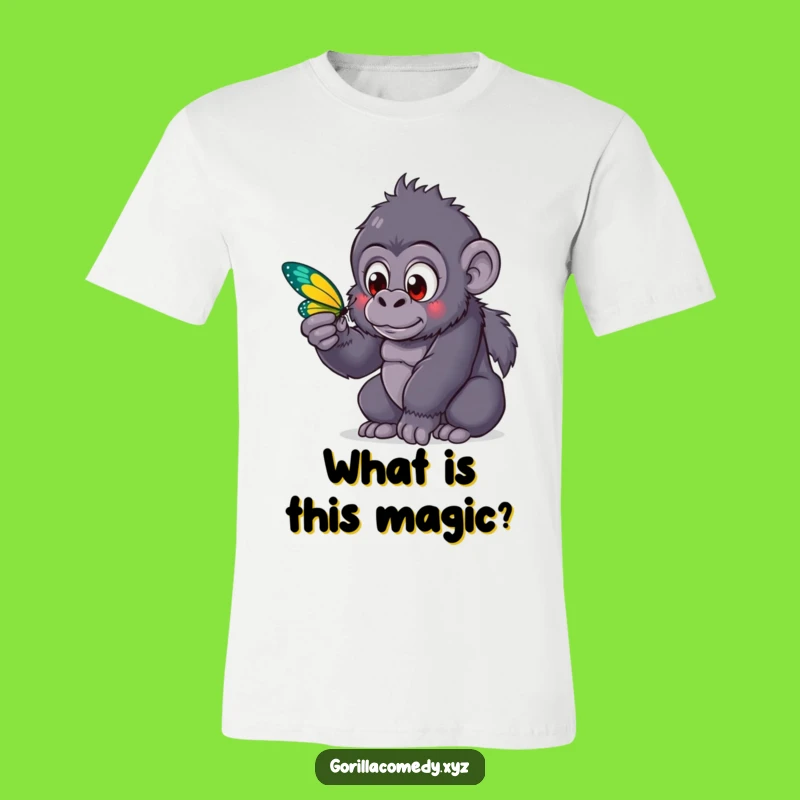 Funny Gorilla Butterfly T-Shirt: Wear Wonder with This Hilarious Gift!
