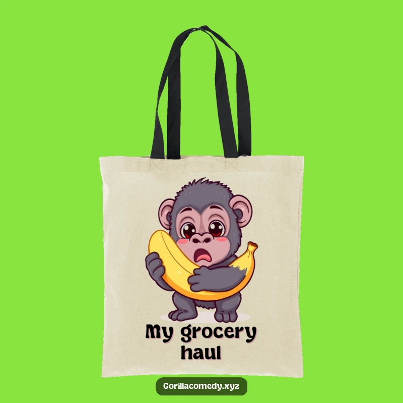 Funny Banana Gorilla Tote Bag: Carry Your Surprise in Style, Perfect Gift
