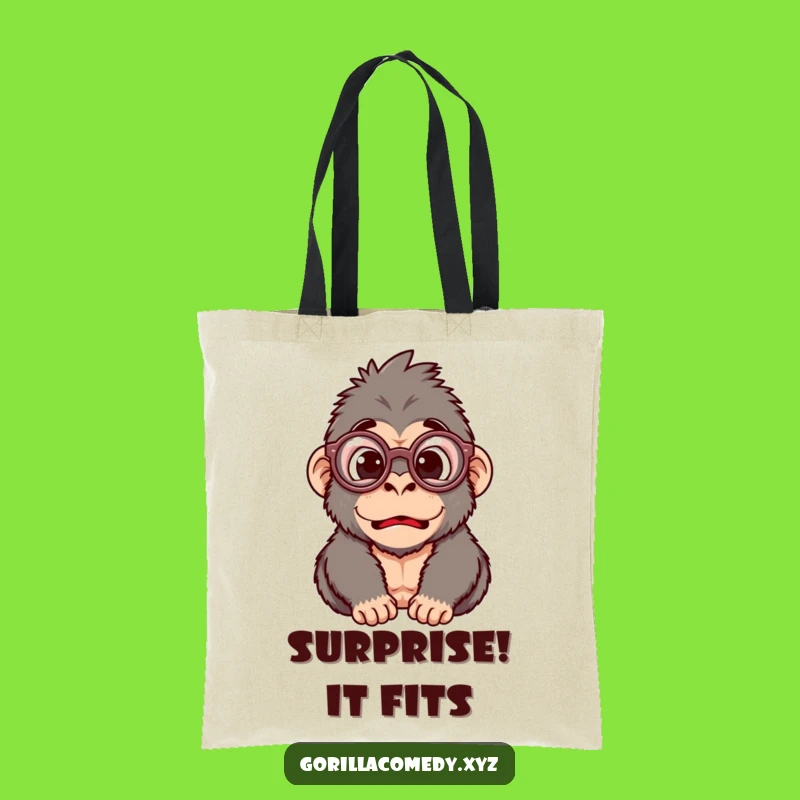 Funny Gorilla Glasses Tote Bag: Carry Your Surprises with Hilarious Style