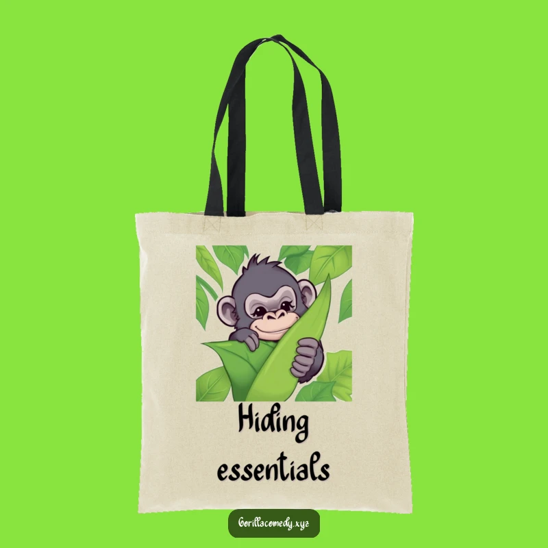 Funny Gorilla Tote Bag: Carry Your Secrets with This Mischievous Jungle Design