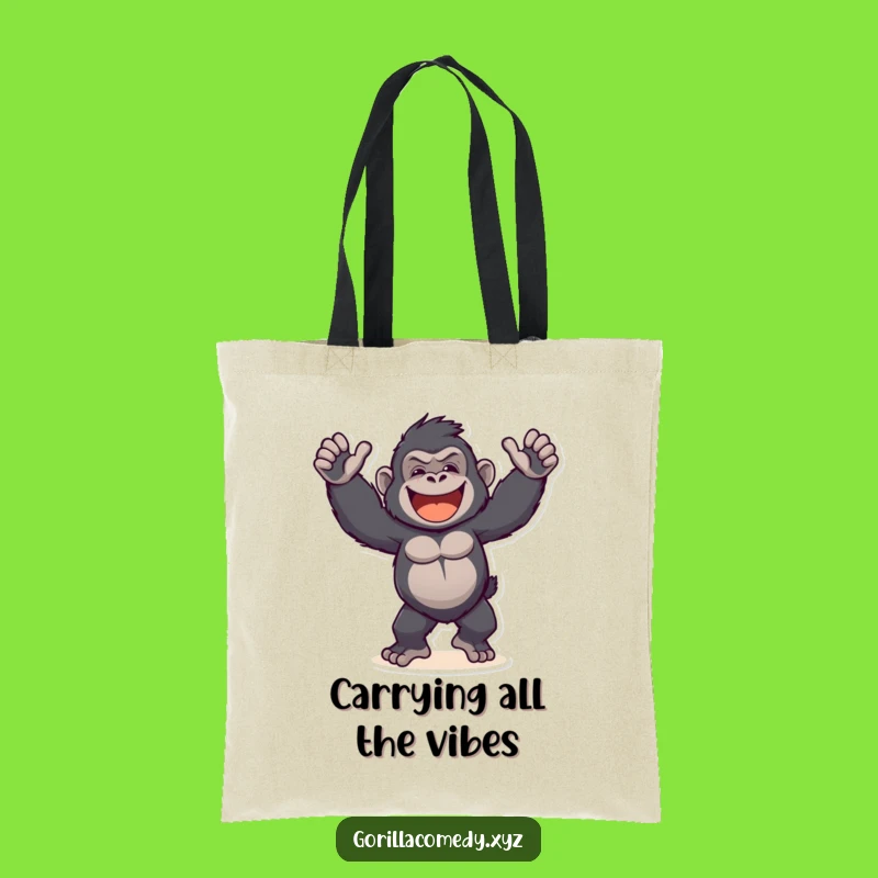 Funny Gorilla Tote Bag: Hilarious Primate Dance Accessory for Everyday Fun
