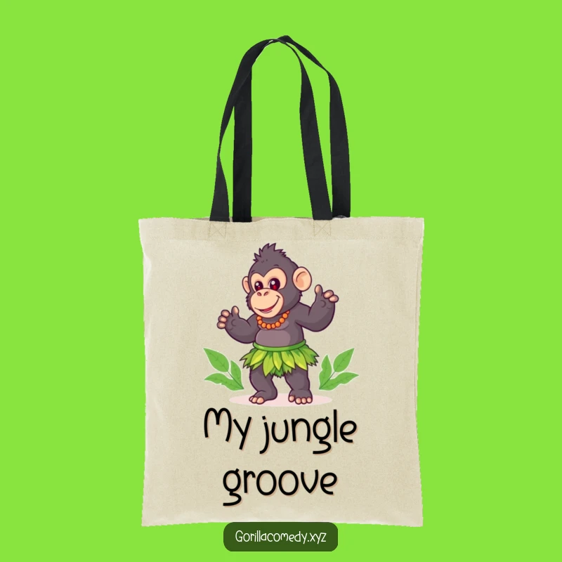 Funny Gorilla Hula Tote Bag - Carry Your Island Spirit!